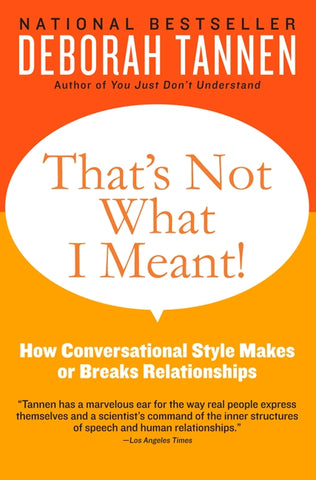 That's Not What I Meant! : How Conversational Style Makes or Breaks Relationships