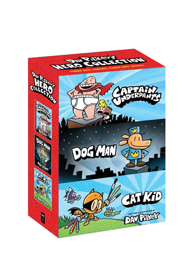 Dav Pilkey's Hero Collection: 3-Book Boxed Set (Captain Underpants