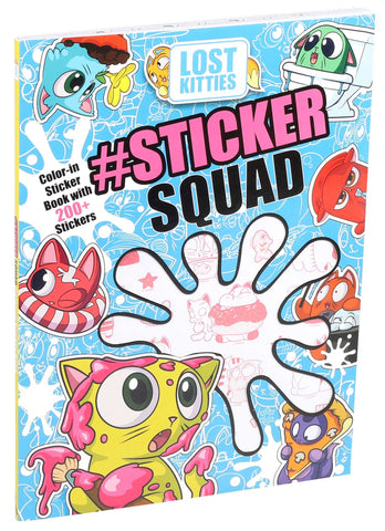 Hasbro Lost Kitties #Sticker Squad Color-In Sticker Book