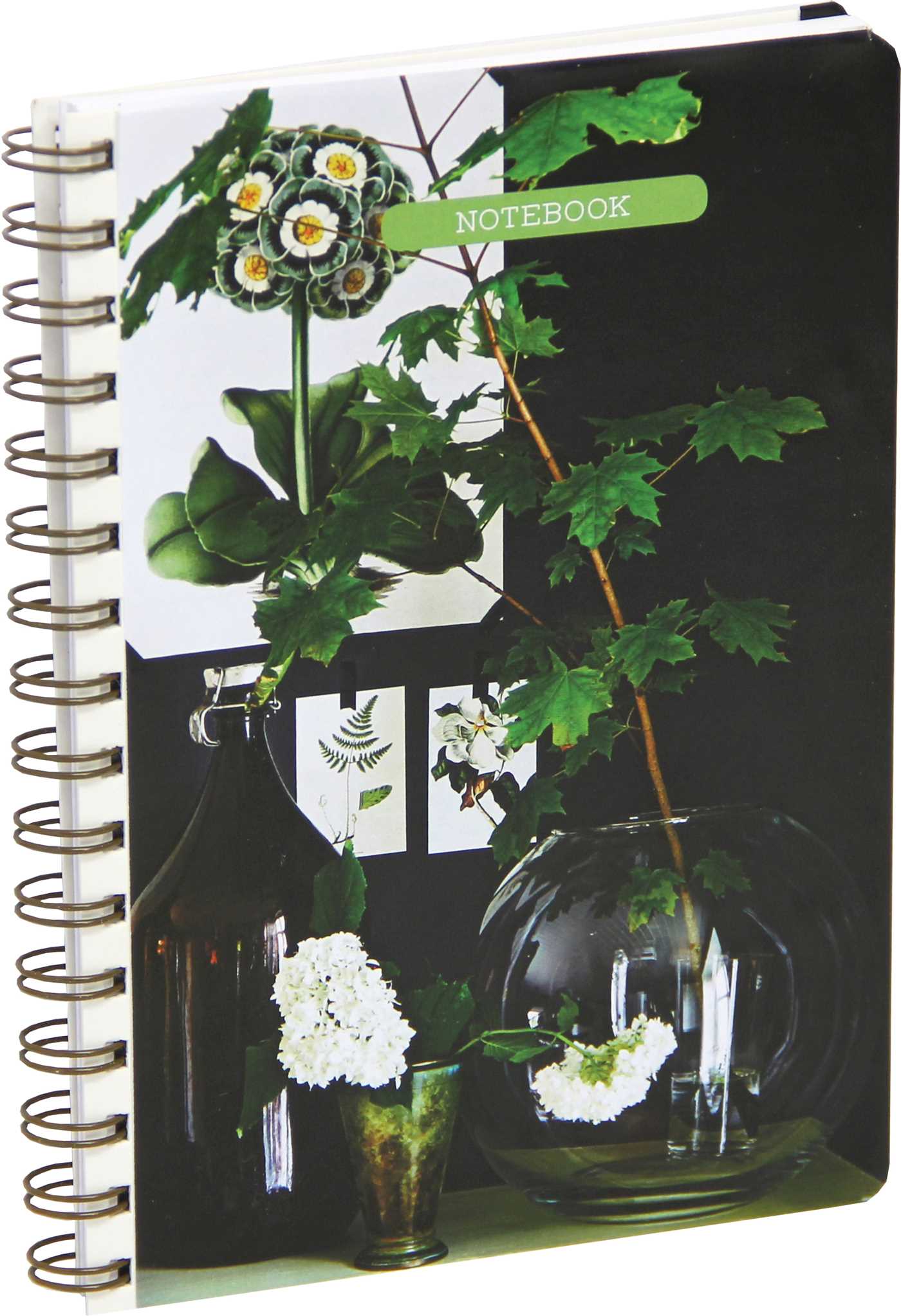 Botanical Style Medium Spiral-Bound Notebook