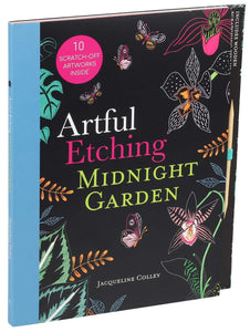 Artful Etching: Midnight Garden