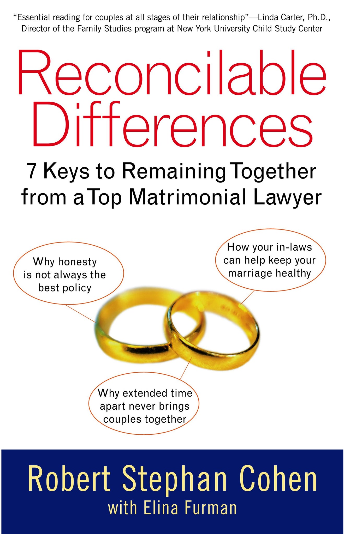 Reconcilable Differences : 7 Keys to Remaining Together from a Top Matrimonial Lawyer