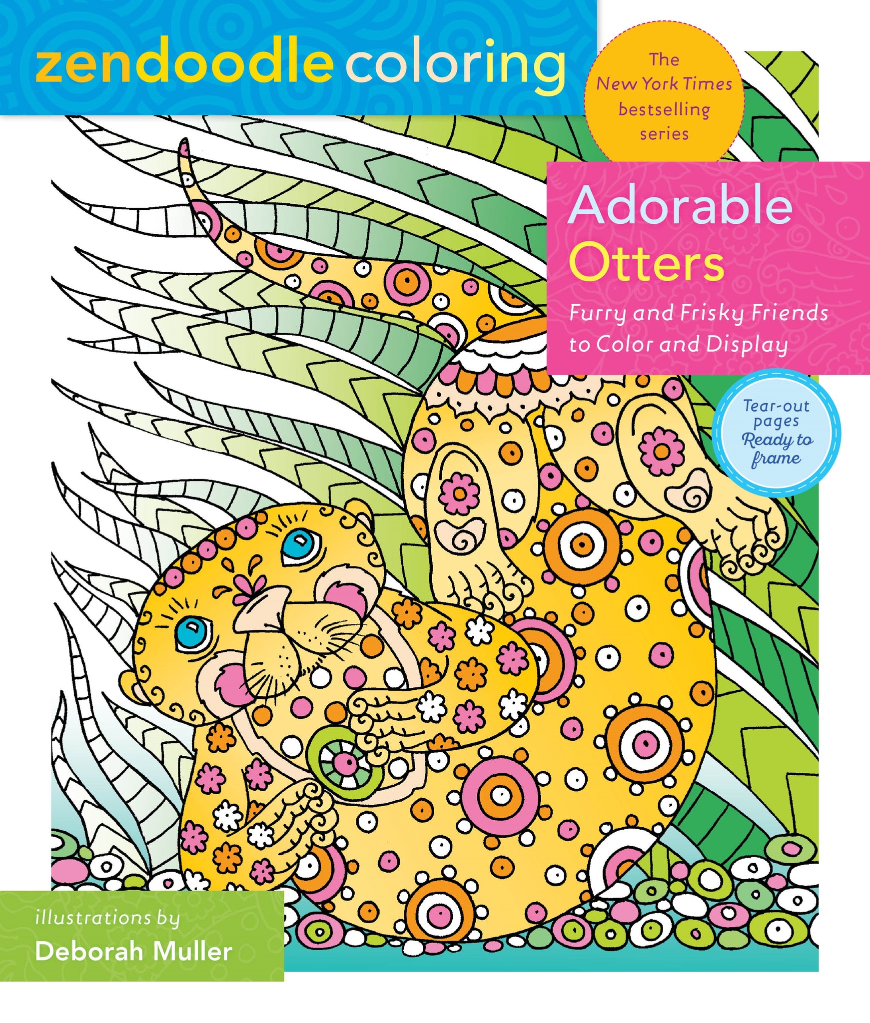 Zendoodle Coloring: Adorable Otters : Furry and Frisky Friends to Color and Display