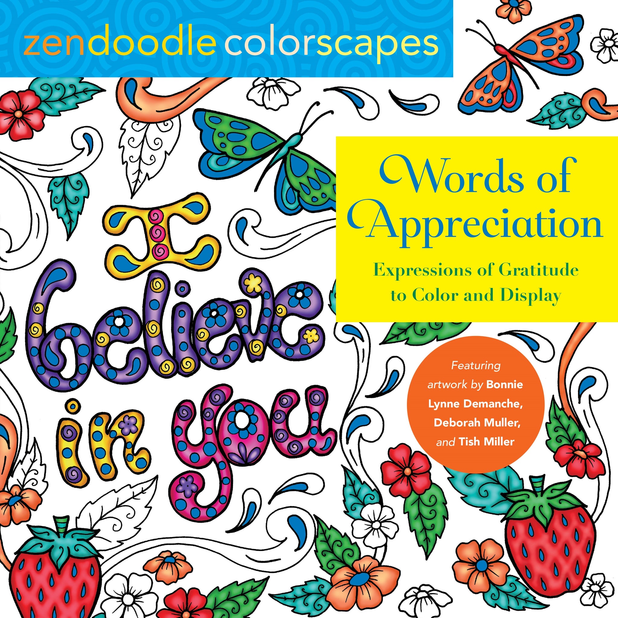 Zendoodle Colorscapes: Words of Appreciation : Expressions of Gratitude to Color and Display