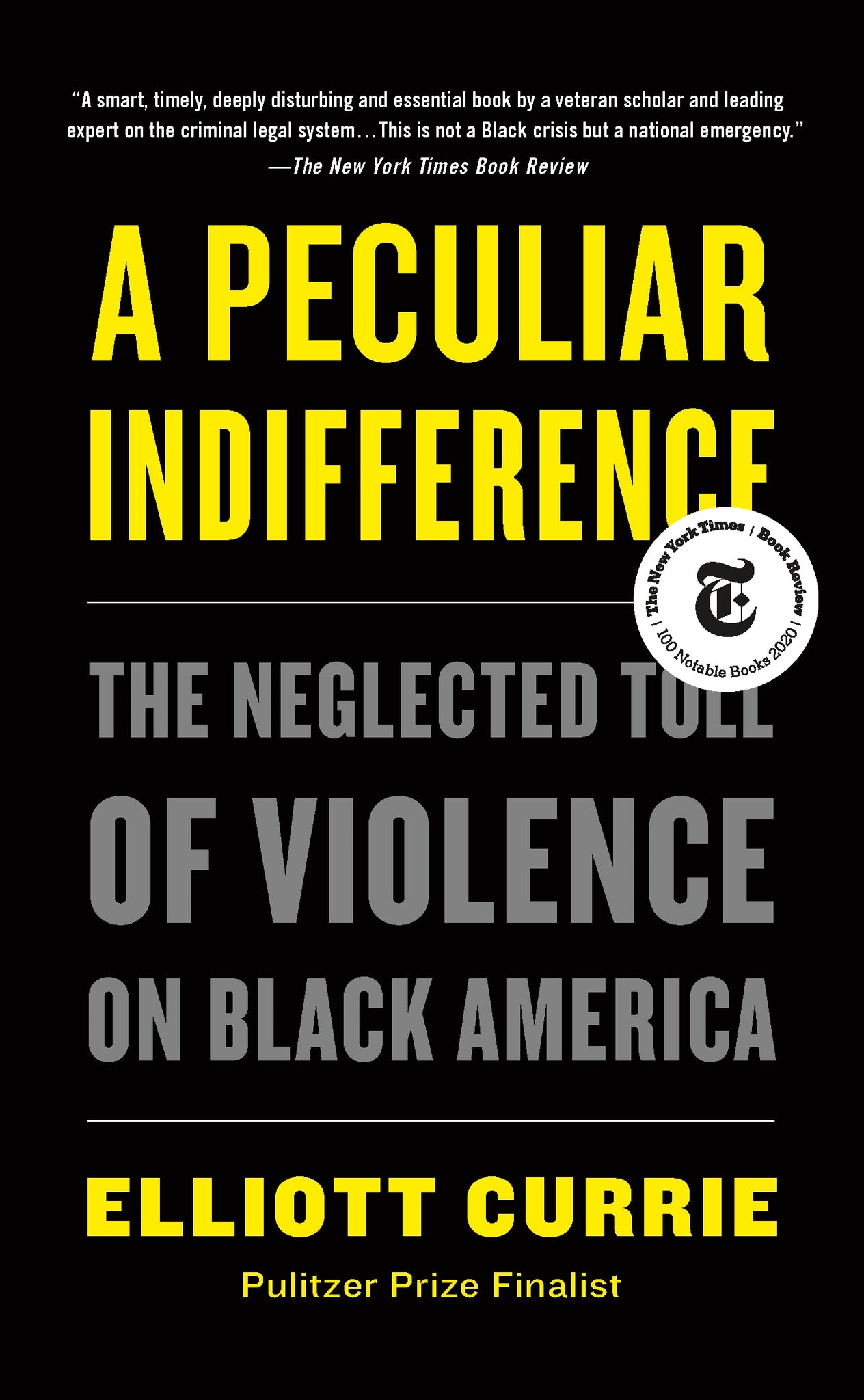 A Peculiar Indifference : The Neglected Toll of Violence on Black America