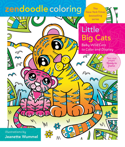 Zendoodle Coloring: Little Big Cats : Baby Wild Cats to Color and Display