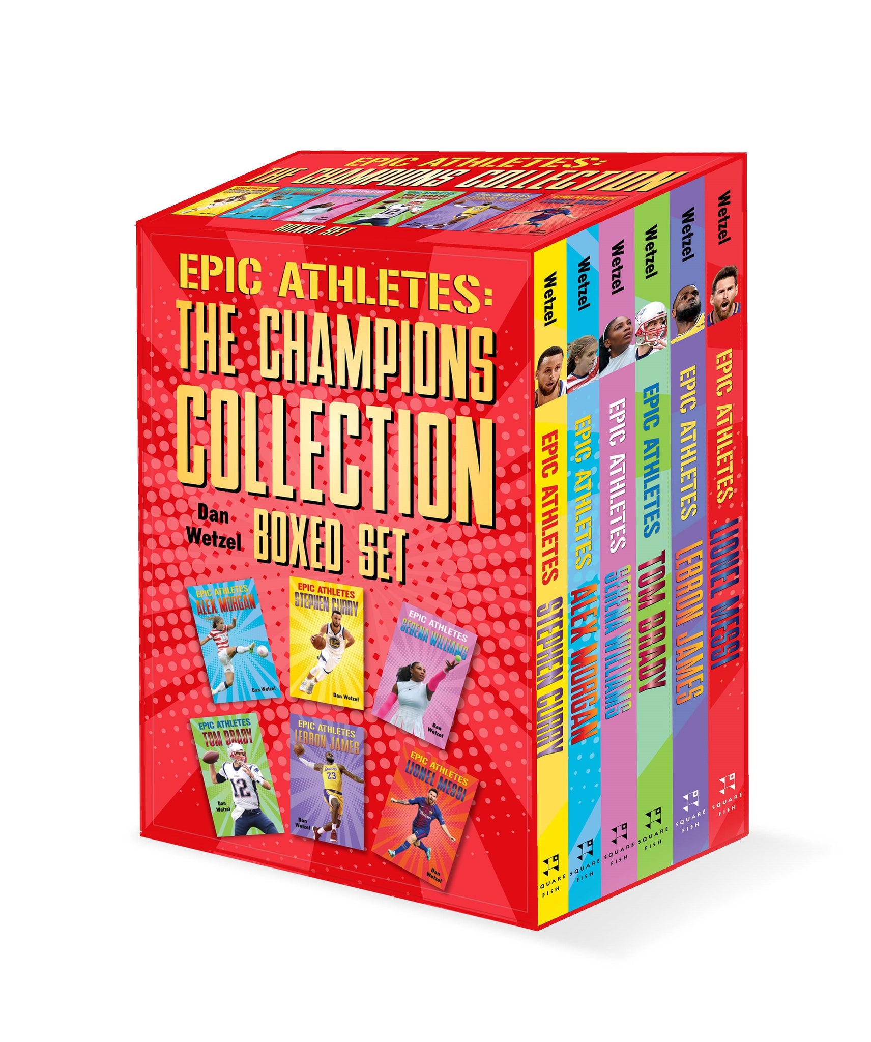 Epic Athletes: The Champions Collection Boxed Set : (Stephen Curry, Alex Morgan, Serena Williams, Tom Brady, LeBron James, Lionel Messi)