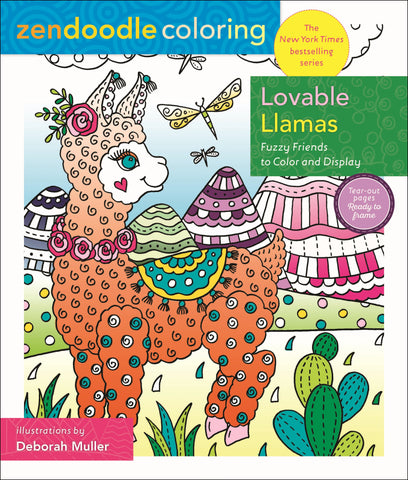 Zendoodle Coloring: Lovable Llamas : Fuzzy Friends to Color and Display